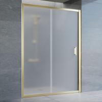 Дверь для душевой кабины в нишу Vegas Glass ZP 140 09 10 профиль золото, стекло, стекло сатин