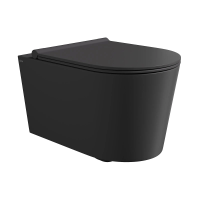 Унитаз Alice Form 22300108 подвесной, безободковый, без сиденья, 50x35 см, черный матовый