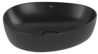 Раковина Villeroy & Boch Antao 4A7351R7 накладная, 51x40 см, Pure Black (чистый черный) с покрытием CeramicPlus