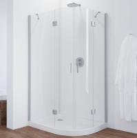 Душевой уголок Vegas Glass AFS-F 120*80 07 01 профиль матовый хром, стекло прозрачное