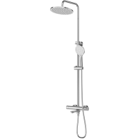 Душевая система Cezares Lux LUX-CVD-01 254 мм, со смесителем, хром