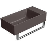 Раковина GSI Kube X 9486016 подвесная, 50x25 см, Коричневый матовый