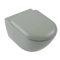 Унитаз подвесной Villeroy&Boch Antao 4674T0R8 без сиденья, безободковый, CeramicPlus, TwistFlush, цвет Morning Green