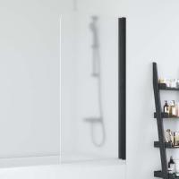 Шторка на ванну Vegas Glass EV 76 02М 10 профиль черный, стекло сатин