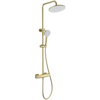 Душевая система Wonzon & Woghand Neo WW-B3035-A-BG 230 мм, с термостатом, золотой матовый