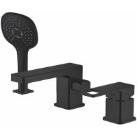 Смеситель на борт ванны Haiba HB80615-7 черный матовый