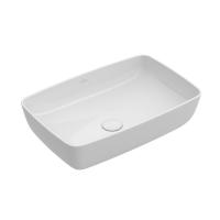 Раковина Villeroy & Boch Artis 417258RW накладная, 58x38 см, Stone White (белый матовый) с покрытием CeramicPlus