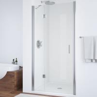 Дверь для душевой кабины в нишу Vegas Glass AFP 120 08 01 профиль глянцевый хром, стекло прозрачное