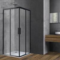 Душевой уголок 90×90 см Vincea Soft VSS-3SO900CLB прозрачное