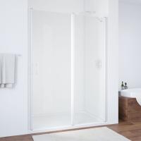 Дверь для душевой кабины в нишу Vegas Glass EP-F-1 155 01 01 профиль белый, стекло прозрачное