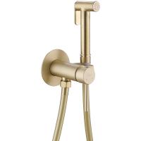Гигиенический душ Abber Wasser Kreis AF8125G со смесителем, золотой матовый