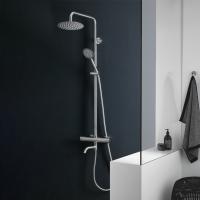 Душевая система Melana 610307-T Stello с тропическим душем, лейкой и смесителем, цвет сатин