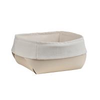 Корзина ADJ 0037.16/10 для хлеба, 20x20xH9 см, панна котта/белый
