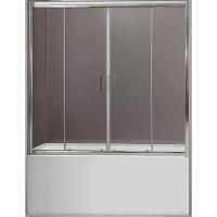 Шторка на ванну BelBagno Uno 170 UNO-VF-2-170/145-C-Cr профиль хром, стекло прозрачное
