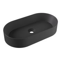 Раковина Alice Spy 34240108 накладная, 65x35 см, Matt Black, Nero Opaco (черный матовый)
