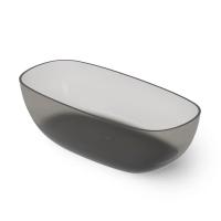 Ванна Dea Design Modern DD8666 1620 R4 отдельностоящая, Glasstech, прозрачная смола, 162х80х54см., Smoky Black R4
