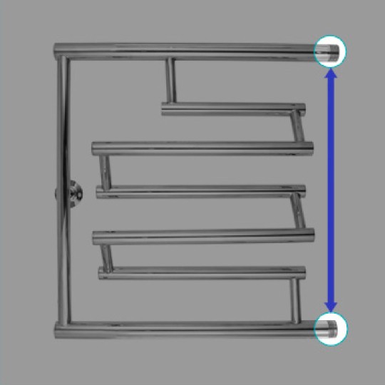 полотенцесушитель водяной energy prima 60x60