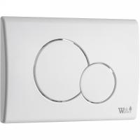 Кнопка смыва WeltWasser WW Marberg 507 RD GL-WT белая глянцевая
