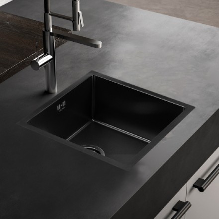 кухонная мойка melana d4545hb графит