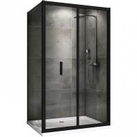 Душевой уголок Abber Sonnenstrand 100х70 AG07100B-S70B профиль черный, стекло прозрачное