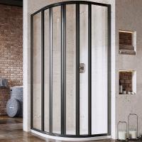 Душевой уголок Ravak Supernova SKKP6-90 90×90 3207O302Z1 профиль черный, стекло прозрачное