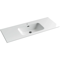 Раковина Ceramicanova Element CN7006 встраиваемая, сверху, 121x46.5 см, белая