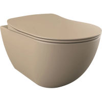 Унитаз подвесной Creavit FREE FE320-11CM00E-0000 без сиденья, цвет капучино