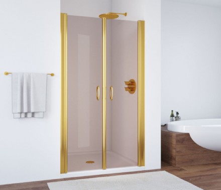 дверь для душевой кабины в нишу vegas glass e2p 95 09 05 профиль золото, стекло, стекло бронза