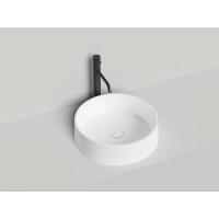 Накладная раковина в ванную Salini Gloria 301 1102201M 44x44 см, из материала Solix, матовая, белая