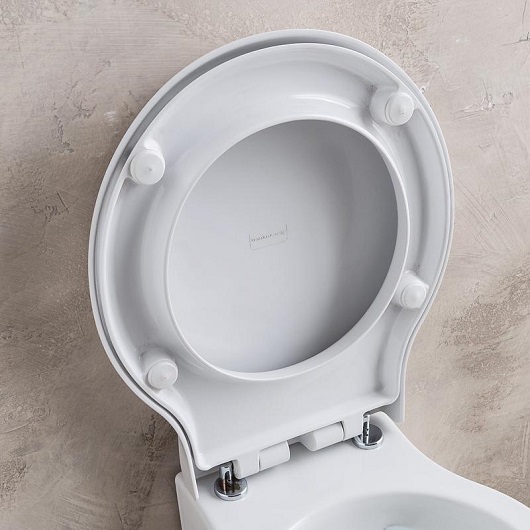 сиденье для унитаза scarabeo planet 8108/b с микролифтом, цвет белый