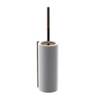 Bertocci Easy Туалетный ёршик, из композита, подвесной, белый матовый/Industrial Bronze