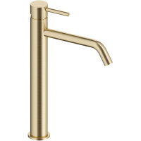 Смеситель для раковины AQUAme Siena AQM6214BG без донного клапана, золотой матовый