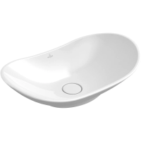 Раковина Villeroy & Boch My Nature 411060R1 накладная, 61x36 см, альпийский белый с покрытием CeramicPlus