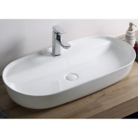 Раковина накладная BelBagno 82 см, BB1347, белая