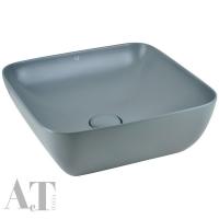 Раковина накладная 43 см AeT Elite Square L602T0R0V0116, цвет серый матовый