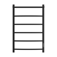 Полотенцесушитель Point Афина PN04858PB электрический, с полкой, 50x80 см, черный