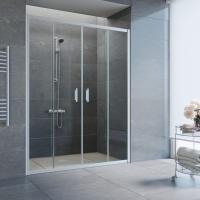 Дверь для душевой кабины в нишу Vegas Glass Z2P 170 07 01 профиль матовый хром, стекло прозрачное