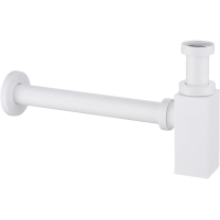 Сифон для раковины Abber AF0031W 1 1/4"-32, белый матовый