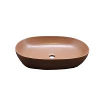 Azzurra Azzurra Elegance Circle Раковина накладная 60x40 см, без отв., без перелива., цвет: Rame