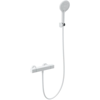 Термостат для душа Wonzon & Woghand Stay 2 WW-B2016-A-MW с душевым гарнитуром, белый матовый Термостат для душа Wonzon & Woghand Stay 2 WW-B2016-A-MW с душевым гарнитуром, белый матовый