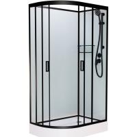 Душевая кабина 110x80x215 см Frank F411R М Black 20057 текстурное стекло