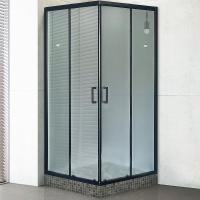 Душевой уголок Royal Bath HPD 120×120 RB1212HPD-C-BL профиль черный, стекло матовое