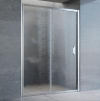 Дверь для душевой кабины в нишу Vegas Glass ZP 140 08 02 профиль глянцевый хром, стекло шиншилла