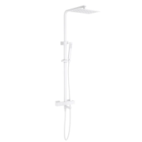 Душевая стойка Timo Tetra-Thermo SX-0169/16 с термостатом, матовая белая