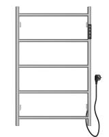 Полотенцесушитель электрический WONZON & WOGHAND BONN, брашированный никель (WW-AL405-BR)