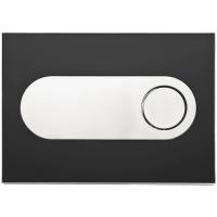 Кнопка для инсталляции Pestan Onyx 40006364 черный матовый/матовый хром