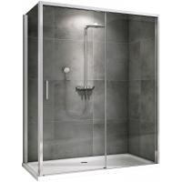 Душевой уголок Abber Komfort 160×100 AG93160-S102 профиль хром, стекло прозрачное