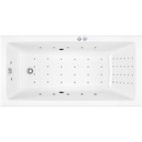 Акриловая ванна Excellent Wave 180x80 "NANO" цвет хром с гидромассажем