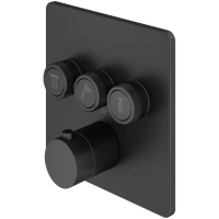 Термостат для ванны Plumberia Selection PSBOX PSB2903NO встраиваемый, черный матовый