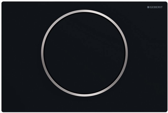 Кнопка для инсталляции Geberit Sigma 10 115.758.14.5 черный матовый / цвет хром глянцевый